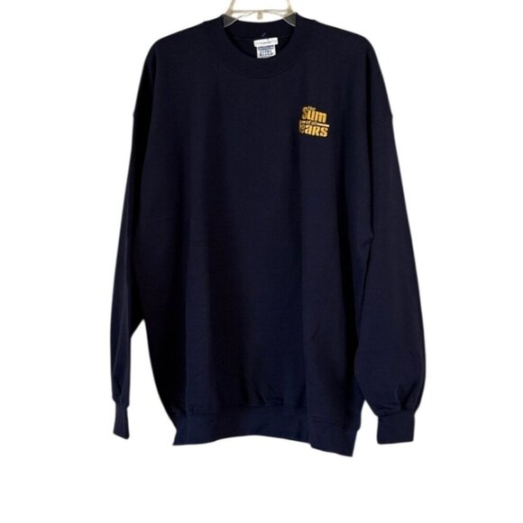 Gildan Activewear  "The Sum of all Fears" Promotional Sweatshirt Navy Sz XL NWT - Picture 1 of 4